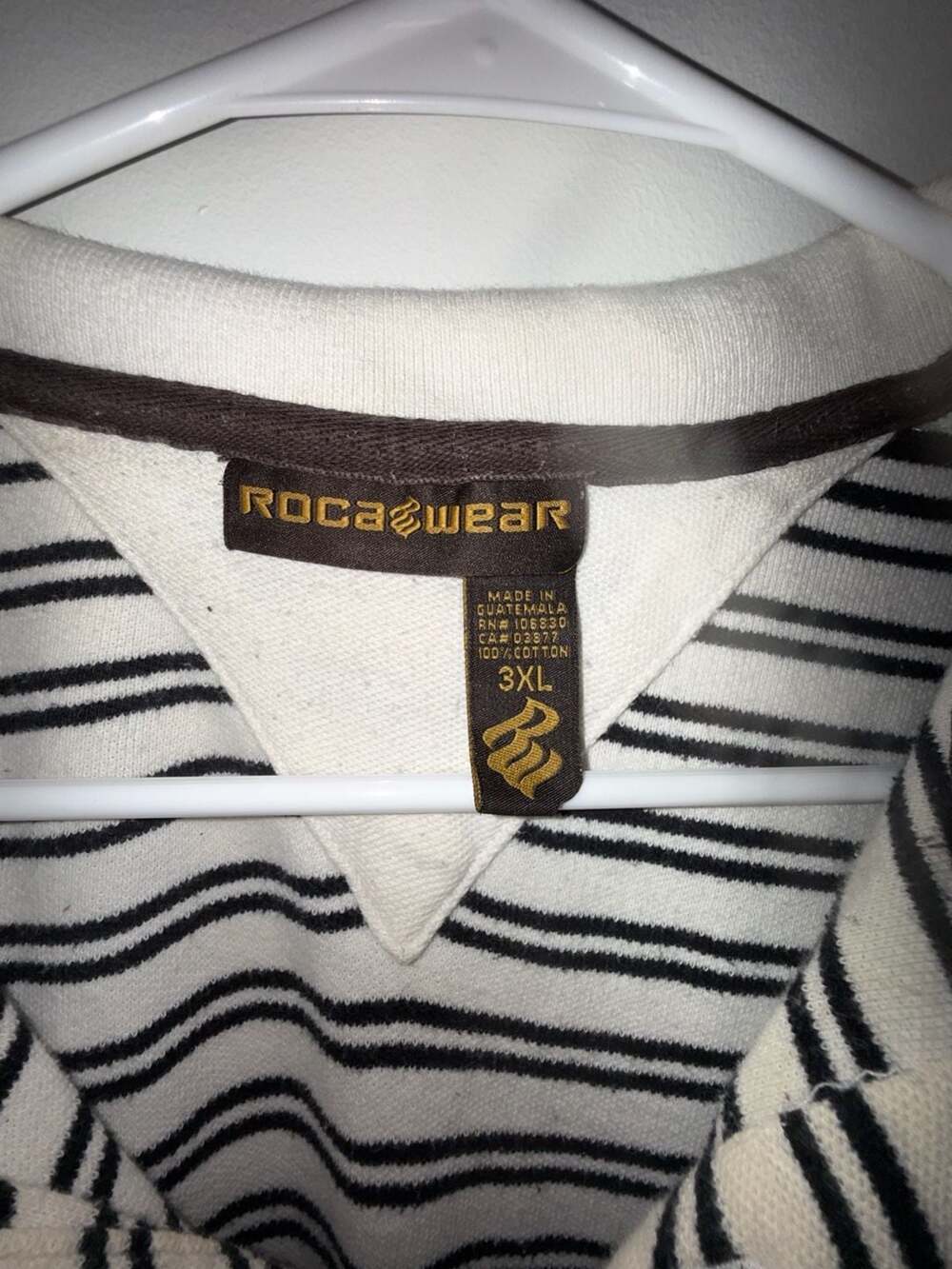 Rocawear Striped Polo Shirt 3XL - Picture 2 of 7